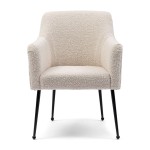Krzesło Dining Chair The Smith, White Sand, Bouclé
