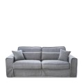 Sofa Metropolis Sofa 2,5 Seater, washed cotton, grey