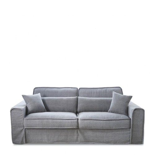 Sofa Metropolis Sofa 2,5 Seater, washed cotton, grey