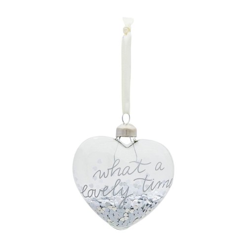 Bombka Ornament Lovely Time, Silver, S