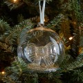 Bombka Ornament Glittery Bow, Gold, Ø10cm