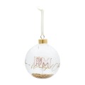 Bombka Ornament Wonderful Times, Gold, Ø10cm