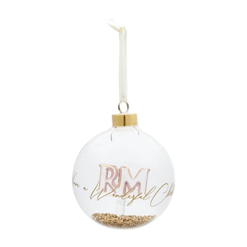 Bombka Ornament Wonderful Times, Gold, Ø10cm