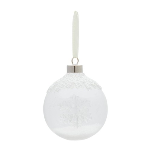 Bombka Ornament Starry Starry, Silver, Ø10cm