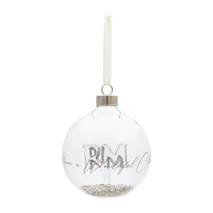 Bombka Ornament Wonderful Times, Silver, Ø10cm