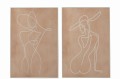 Plakaty Woman Lines Canvas zestaw