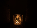Lampion | Wazonik Vase Golden Leaf Small