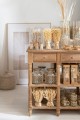 Konsola 6 Drawers Wood Natural