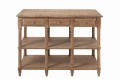 Konsola 6 Drawers Wood Natural