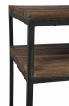 Konsola Wood/Metal Brown+Black