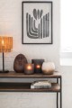 Konsola Wood/Metal Brown+Black