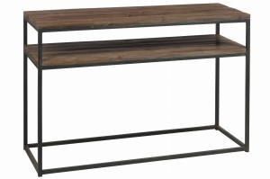 Konsola Wood/Metal Brown+Black