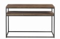 Konsola Wood/Metal Brown+Black