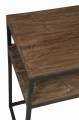 Konsola Wood/Metal Brown+Black