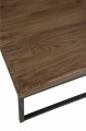 Stoliki kawowe zestaw Set 2 Coffee Tables Wood/Metal Brown+Black