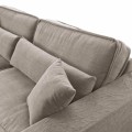 Sofa Metropolis Sofa 3,5 seater, washed cotton, stone