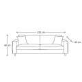 Sofa 3,5 Seater Sofa Kendall, Grey
