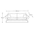 Sofa 3,5 Seater Sofa Bond Street, Flanders Flax