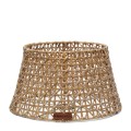 Abażur Lampshade Rustic Rattan Weave, Natural, 21x38