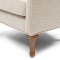 Fotel Wingchair Cavendish, White Sand, Bouclé