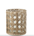 Lampion Candice Glass/Reed Natural Medium