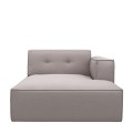 Sofa modułowa Brandon Chaise Longue Right, celtic weave, pebbles stone