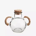 Dzbanuszek GLASS JUG W/ CANE HANDLES