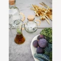 Dzbanuszek GLASS JUG W/ CANE HANDLES