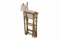 Krzesło Chair Director Pliable Bamboo+Textile Natural+White