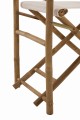 Krzesło Chair Director Pliable Bamboo+Textile Natural+White