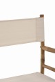Krzesło Chair Director Pliable Bamboo+Textile Natural+White