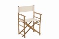 Krzesło Chair Director Pliable Bamboo+Textile Natural+White