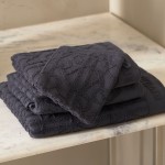 Ręcznik RM Monogram, Black, 100x50