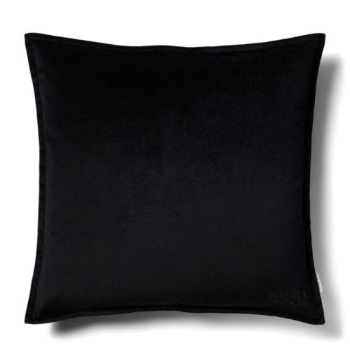 Poszewka dekoracyjna RM Velvet, Black, 60x60 cm