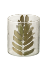 Lampion | Wazonik Vase Golden Leaf Small