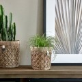 Doniczka Flower Pot Rustic Rattan Diamond, S