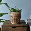 Doniczka Flower Pot Rustic Rattan Diamond, S