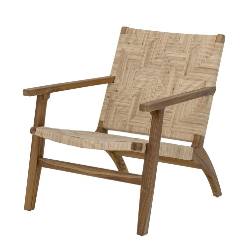 Fotel Mills Lounge Chair, Brown, Rattan