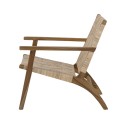 Fotel Mills Lounge Chair, Brown, Rattan