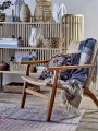 Fotel Mills Lounge Chair, Brown, Rattan