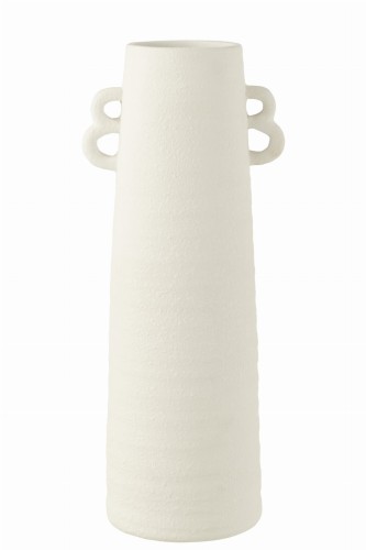 Wazon Vase Conical Clay White Large 55 cm