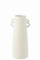 Wazon Vase Conical Clay White Small 44 cm