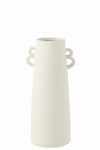 Wazon Vase Conical Clay White Small 44 cm 