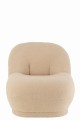 Fotel Teddy Velvet White Warm Beige
