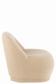 Fotel Teddy Velvet White Warm Beige