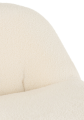 Fotel Teddy Velvet White Warm White