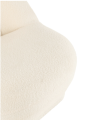 Fotel Teddy Velvet White Warm White