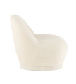Fotel Teddy Velvet White Warm White