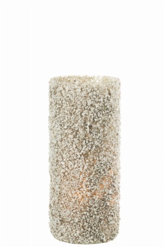 Lampion Rock Glass/St White Large