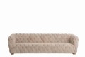 Sofa 3 Seats Buttons Suede Beige